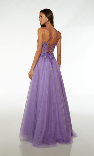 UNK-61671. Long, Scooped Neckline, Ballgown image 1