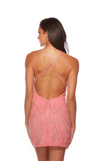 UNK-84006. Short, Plunging Neckline, Straight image 1