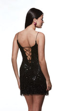 UNK-4803. Short, Plunging Neckline, Straight image 4