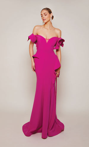 UNK-27643. Long, Off The Shoulder, Straight image 3
