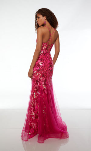 UNK-61617. Long, Plunging Neckline, Mermaid image 3