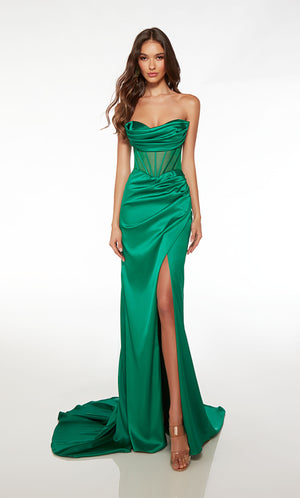 UNK-61572. Long, Off The Shoulder, Straight, Open Back image 2