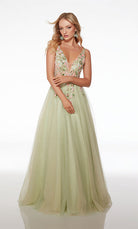 UNK-61559. Long, Plunging Neckline, Ballgown image 2
