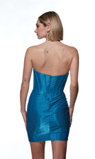 UNK-4925. Short, Strapless, Straight, Closed Back image 7