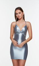 UNK-4530. Short, Sweetheart Neckline, Straight image 5
