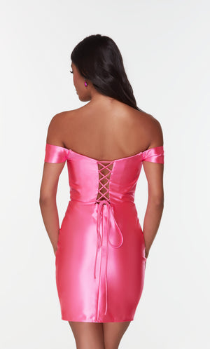 UNK-4525. Short, Off The Shoulder, Straight image 4