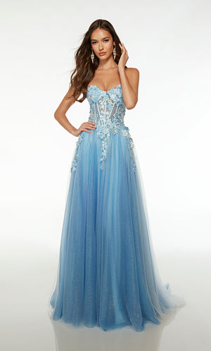 UNK-61634. Long, Sweetheart Neckline, A-line image 2