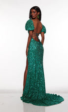 UNK-61392. Long, Square Neckline, Straight, Open Back image 3