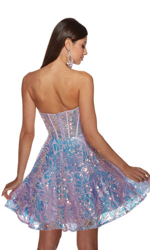 UNK-3779. Short, Sweetheart Neckline, A-line image 1