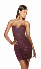 UNK-4858. Short, Sweetheart Neckline, Straight image 0