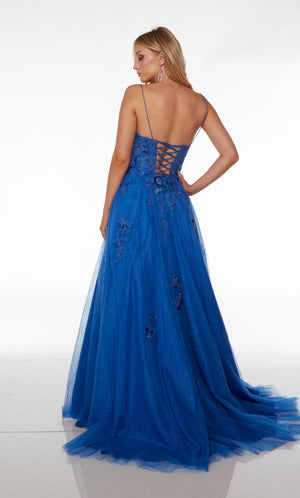 UNK-61479. Long , Scooped Neckline, Ballgown image 3
