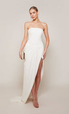 UNK-70042. Long, Strapless, High-low, Closed Back image 2