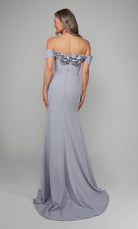 UNK-7062. Long, Off The Shoulder, Mermaid, Closed Back image 5
