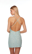 UNK-84001. Short, V Neckline, Straight, Strappy Back image 41