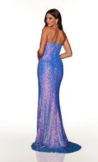 UNK-61399. Long, Strapless, Straight, Closed Back image 4