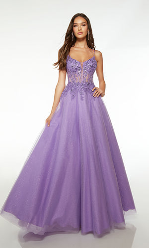 UNK-61671. Long, Scooped Neckline, Ballgown image 0