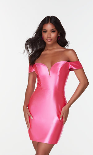 UNK-4525. Short, Off The Shoulder, Straight image 5
