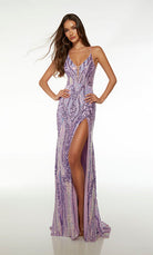 UNK-61658. Long, Plunging Neckline, Straight image 3