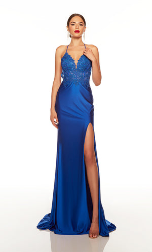 UNK-61452. Long, Plunging Neckline, Straight image 0