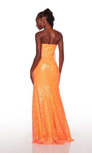 UNK-61399. Long, Strapless, Straight, Closed Back image 1