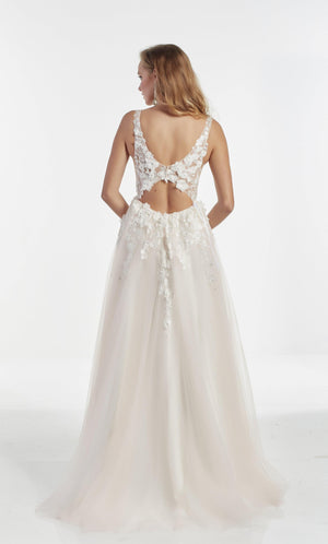 UNK-60894. Long, Plunging Neckline, A-line image 5
