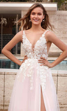UNK-60894. Long, Plunging Neckline, A-line image 13