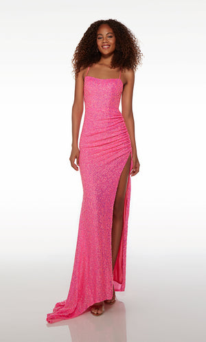 UNK-61519. Long, Square Neckline, Straight image 2