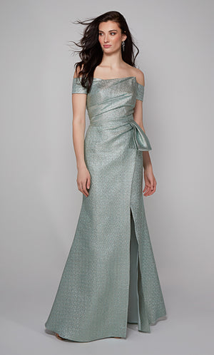 UNK-27639. Long, Off The Shoulder, Fit N Flare image 1