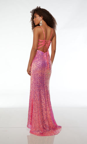 UNK-61556. Long, Plunging Neckline, Straight image 6