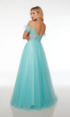 UNK-61669. Long, Plunging Neckline, Ballgown image 1