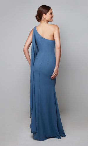 UNK-27603. Long, One Shoulder, Straight, Closed Back image 5