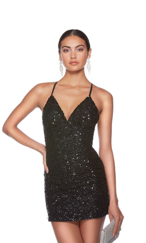 UNK-84000. Short, V Neckline, Straight, Strappy Back image 6