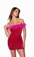 UNK-4606. Short, Off The Shoulder, Straight image 9