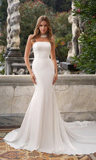 UNK-7060. Long, Strapless, Mermaid, Closed Back image 0