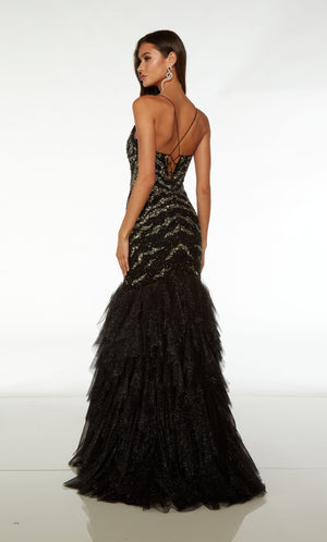 UNK-61721. Long, Plunging Neckline, Mermaid image 1