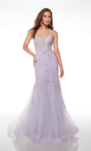 UNK-61640. Long, Plunging Neckline, Mermaid image 2