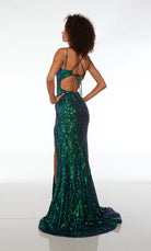 UNK-61577. Long, Plunging Neckline, Straight image 1