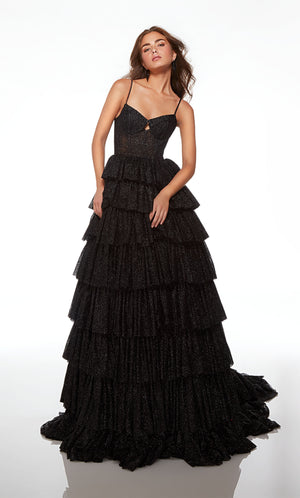 UNK-61526. Long, Scooped Neckline, Ballgown image 3