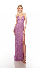 UNK-88002. Long, V Neckline, Straight, Open Back image 8