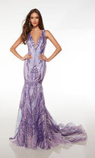 UNK-61657. Long, Plunging Neckline, Mermaid image 2