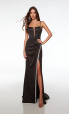 UNK-61485. Long, Plunging Neckline, Straight image 4