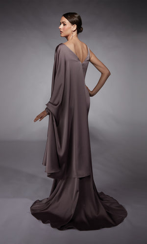 UNK-27722. Long, Scoop Neck, Straight, Closed Back image 3