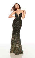 UNK-61338. Long, Plunging Neckline, Fit N Flare image 0