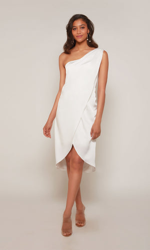 UNK-70038. Short, One Shoulder, Straight, Closed Back image 2