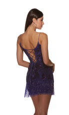 UNK-4803. Short, Plunging Neckline, Straight image 2