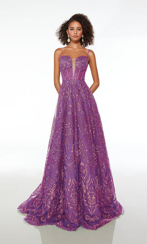 UNK-61581. Long, Plunging Neckline, Ballgown image 2