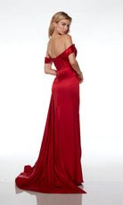 UNK-61571. Long, Off The Shoulder Neckline, Fit N Flare image 9