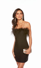 UNK-4524. Short, Strapless, Straight, Closed Back image 11