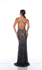 UNK-88006. Long, V Neckline, Straight, Open Back image 11