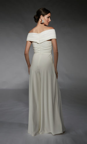 UNK-70067. Short, Off The Shoulder, Jumpsuit image 4